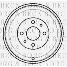 BBR7012 BORG & BECK Тормозной барабан