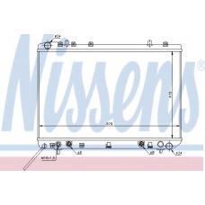 61669 NISSENS Радиатор, охлаждение двигателя