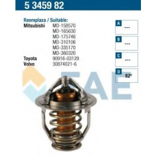 5345982 FAE Термостат, охлаждающая жидкость