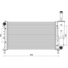 350213902000 MAGNETI MARELLI Радиатор, охлаждение двигателя