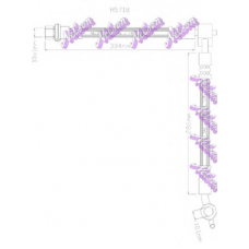 H5718 Brovex-Nelson Тормозной шланг