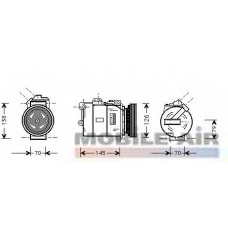0600K064 VAN WEZEL Компрессор, кондиционер