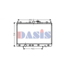 140075N AKS DASIS Радиатор, охлаждение двигателя