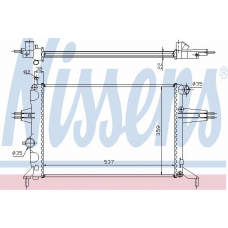 630051 NISSENS Радиатор, охлаждение двигателя