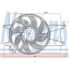 85579 NISSENS Вентилятор, охлаждение двигателя