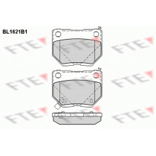 BL1621B1 FTE Комплект тормозных колодок, дисковый тормоз