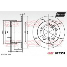 873551.6980 MAXTECH Тормозной диск