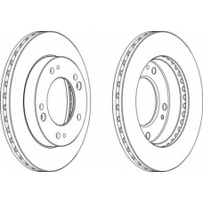 DDF993 FERODO Тормозной диск