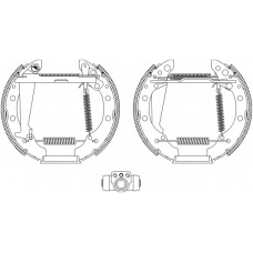 8DB 355 004-151 HELLA Комплект тормозных колодок