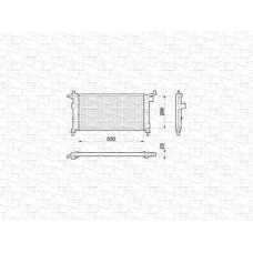 350213775000 MAGNETI MARELLI Радиатор, охлаждение двигателя