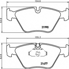 8DB 355 010-711 HELLA Комплект тормозных колодок, дисковый тормоз