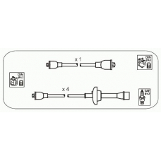 JP146 JANMOR Комплект проводов зажигания