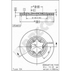 BS 7947 BRECO Тормозной диск