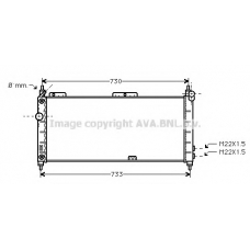 OLA2200 AVA Радиатор, охлаждение двигателя