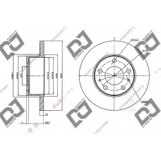 BD1478 DJ PARTS Тормозной диск