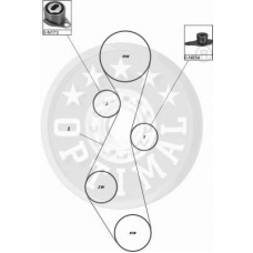 SK-1011 OPTIMAL Комплект ремня грм