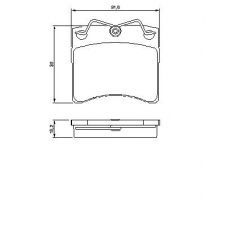 0 986 460 954 BOSCH Комплект тормозных колодок, дисковый тормоз