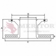 MBR5026 MERITOR Тормозной диск