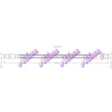 H6097 Brovex-Nelson Тормозной шланг