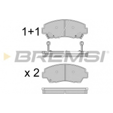 BP2326 BREMSI Комплект тормозных колодок, дисковый тормоз