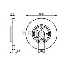 0 986 479 B47 BOSCH Тормозной диск