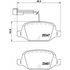 MDB3204 MINTEX Комплект тормозных колодок, дисковый тормоз