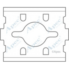 KIT592 APEC Комплектующие, тормозные колодки