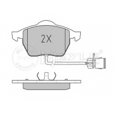 025 206 7619/W MEYLE Комплект тормозных колодок, дисковый тормоз