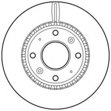 562794JC JURID Тормозной диск