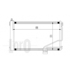 054-016-0014 LORO Конденсатор, кондиционер