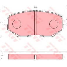 GDB7108 TRW Комплект тормозных колодок, дисковый тормоз