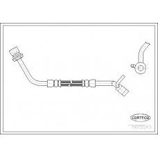 19032263 CORTECO Тормозной шланг