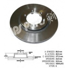 IBT-1S00 IPS Parts Тормозной диск