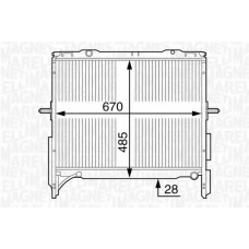 350213128600 MAGNETI MARELLI Радиатор, охлаждение двигателя