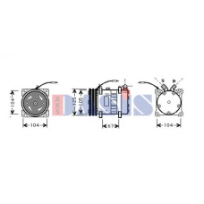 850296N AKS DASIS Компрессор, кондиционер