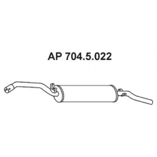 704.5.022 EBERSPACHER Глушитель выхлопных газов конечный