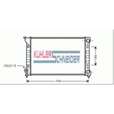 1306901 KUHLER SCHNEIDER Радиатор, охлаждение двигател