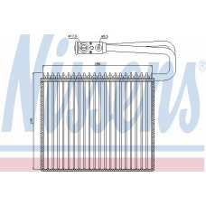 92166 NISSENS Испаритель, кондиционер