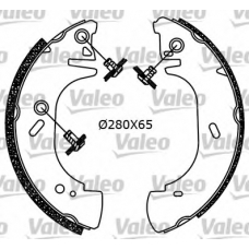 553849 VALEO Комплект тормозных колодок