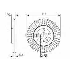 0 986 479 A24 BOSCH Тормозной диск