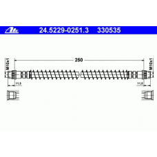 24.5229-0251.3 ATE Тормозной шланг