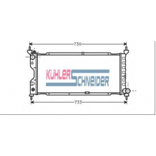 0616201 KUHLER SCHNEIDER Радиатор, охлаждение двигател