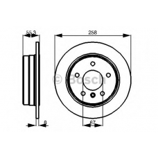 0 986 479 B36 BOSCH Тормозной диск