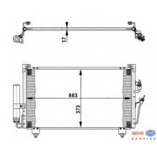 8FC 351 301-581 HELLA Конденсатор, кондиционер