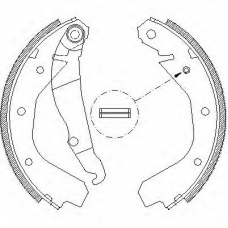 Z4088.00 WOKING Комплект тормозных колодок