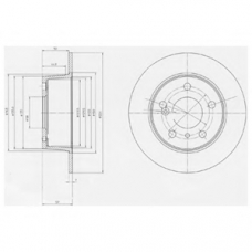 BG2187 DELPHI Тормозной диск