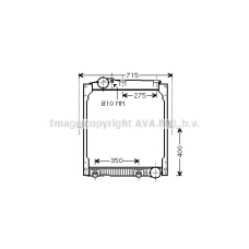 MEA2197 AVA Радиатор, охлаждение двигателя