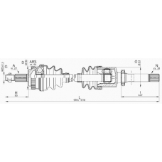 DRS6109.00 OPEN PARTS Приводной вал