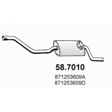 58.7010 ASSO Глушитель выхлопных газов конечный