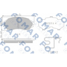 FO 677981 FOMAR ROULUNDS Комплект тормозных колодок, дисковый тормоз